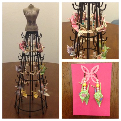 papercrane earringsh